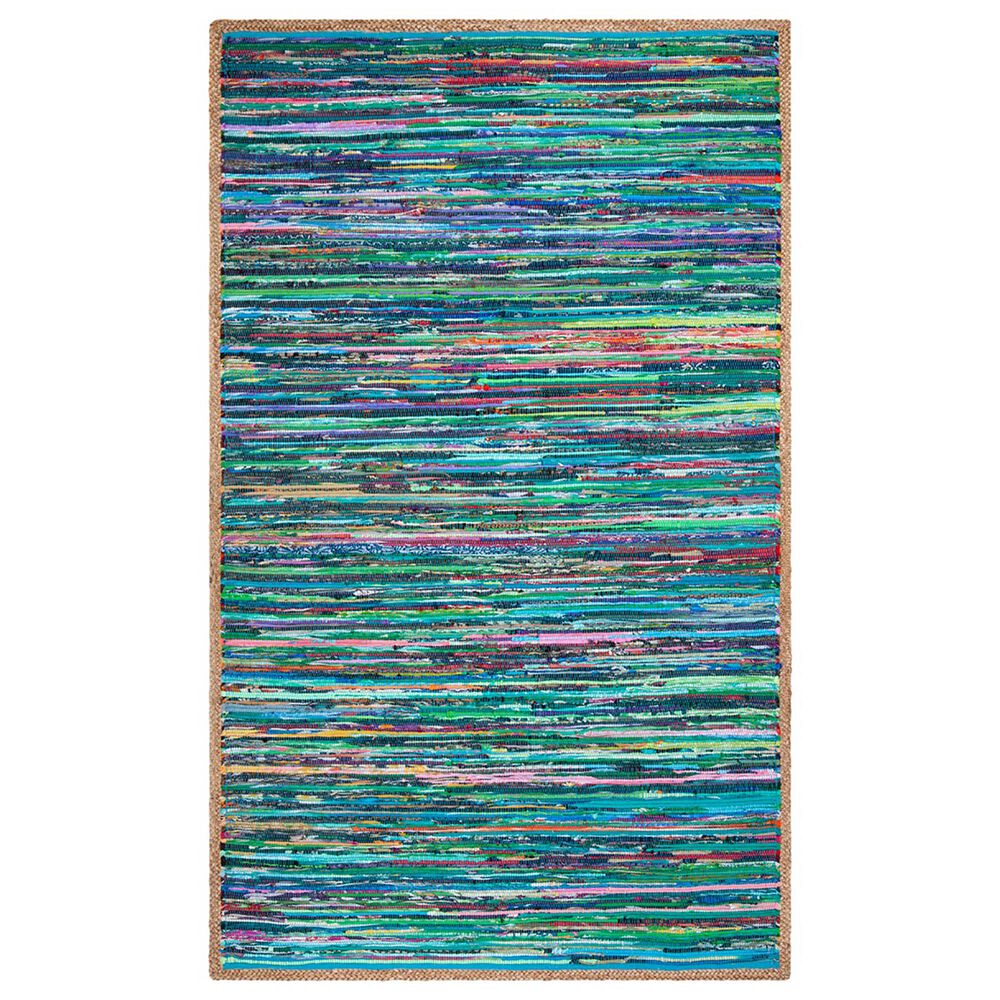 Safavieh Montauk 5' x 8' Green and Natural Area Rug, , large