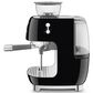 Smeg Espresso Manual Coffee Machine with Grinder in Black, , large