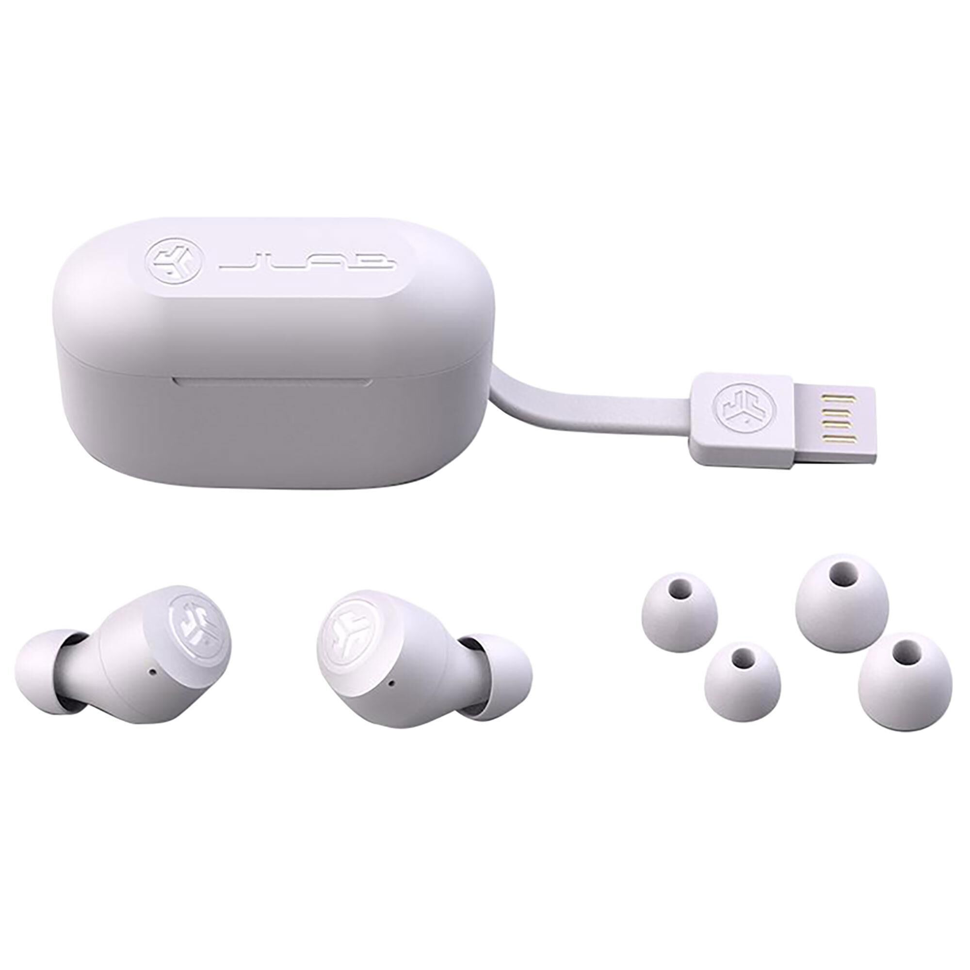 JLab Go Air Pop True Wireless Earbuds in Lilac NFM