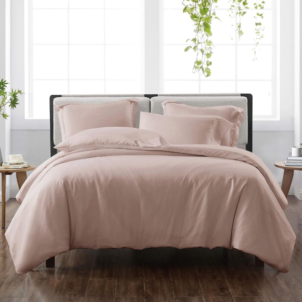 Pem America Cannon Solid 3-Piece King Duvet Cover Set in Blush, , large