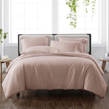Pem America Cannon Solid 3-Piece King Duvet Cover Set in Blush, , large