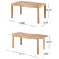 Hearth and Haven 7-Piece Outdoor Expandable Dining Set with Beige Cushions in Natural, , large