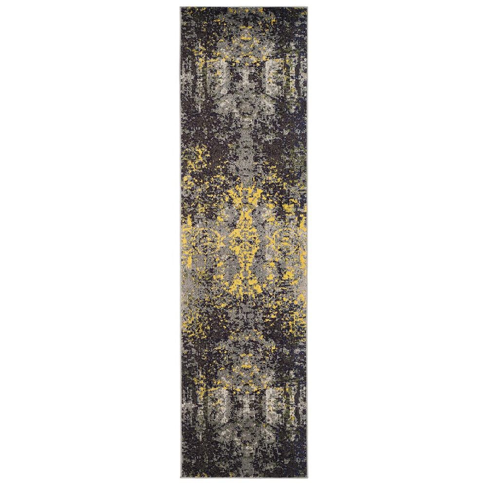 Safavieh Monaco MNC223G-28 2&#39;2&quot; x 8&#39; Grey/Multi Runner, , large