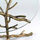 Furniture of America Lalia Side Table with Tempered Glass Top and Tree Branch Base in Matte Gold, , large