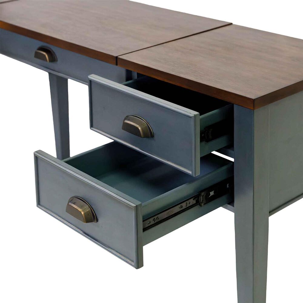 Wycliff Bay HALF PEDASTAL L-DESK, , large
