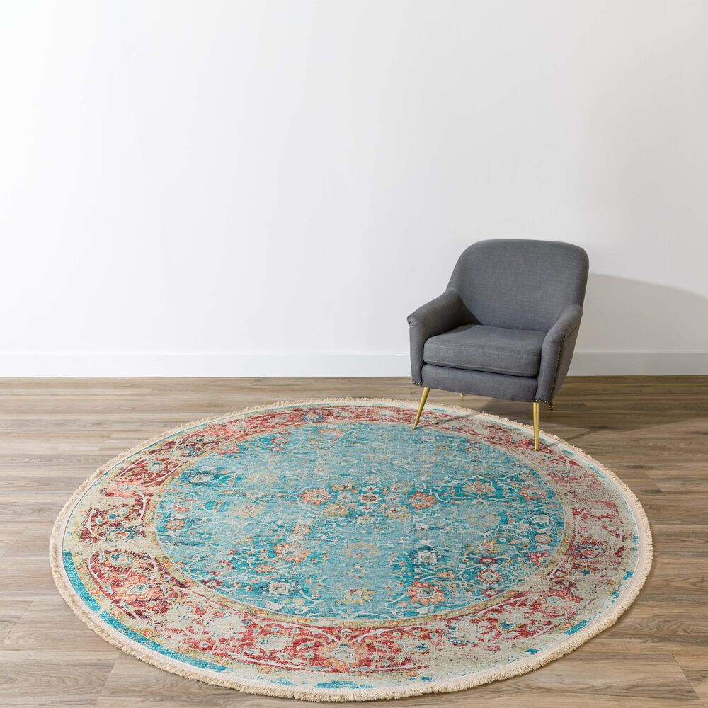 Dalyn Rug Company Marbella MB2 8&#39; Round Mediterranean Area Rug, , large
