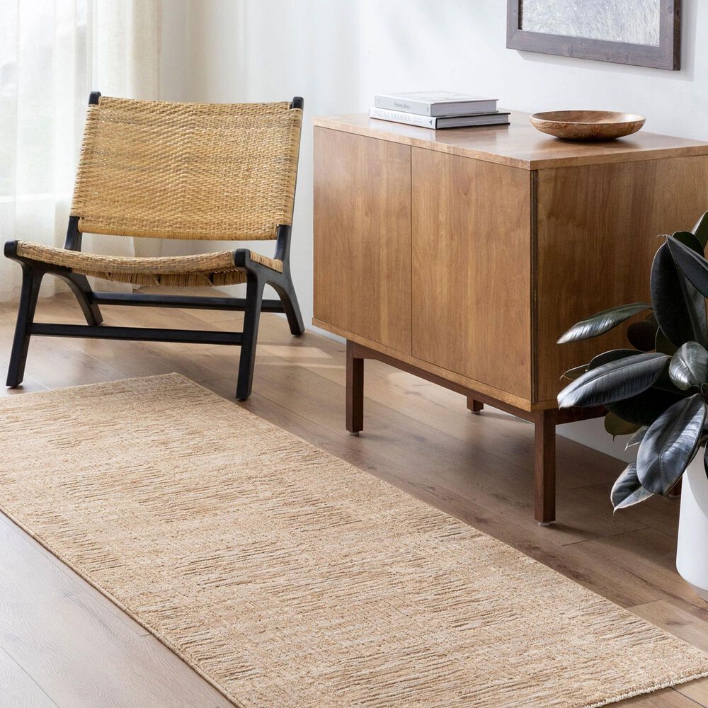 Surya Masterpiece MPC-2308 Medium Gray, Beige, Tan and Medium Brown 2&#39;7&quot; x 10&#39; Runner, , large