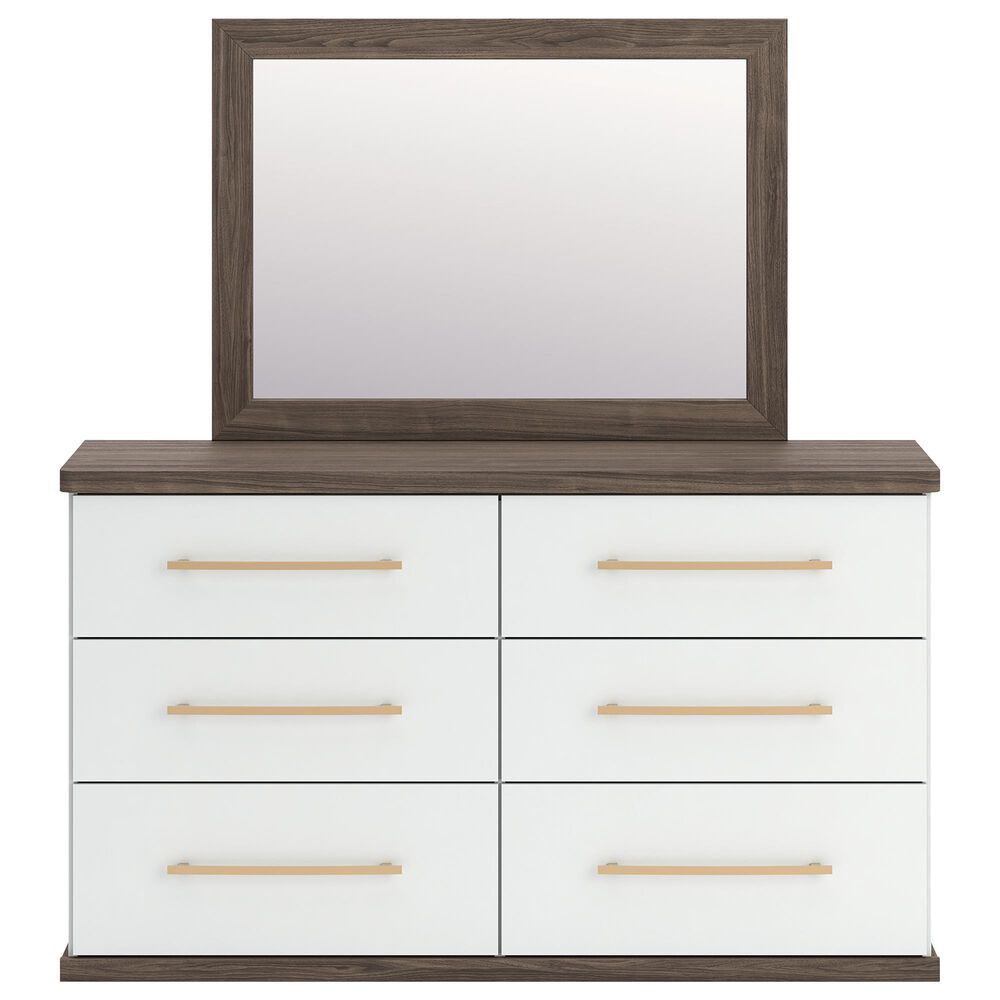 Ashley Kendanport 5 Piece Queen Bedroom Set in Brown and White, , large