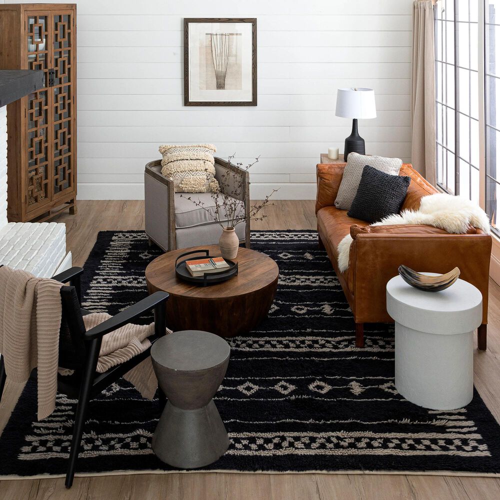 Drew and Jonathan Home Kasbah Agadir 10&#39; x 14&#39; Charcoal Area Rug, , large