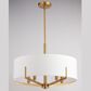 Vaxcel Surrey 5-Light Chandelier in Natural Brass, , large
