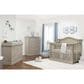 Sorelle Furniture Providence 3 Piece Nursery Set with 4-in-1 Crib, Dresser and Changer Top in Heritage Fog, , large
