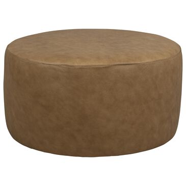 Hooker Furniture Luna 28" Round Cocktail Ottoman in Taupe, , large