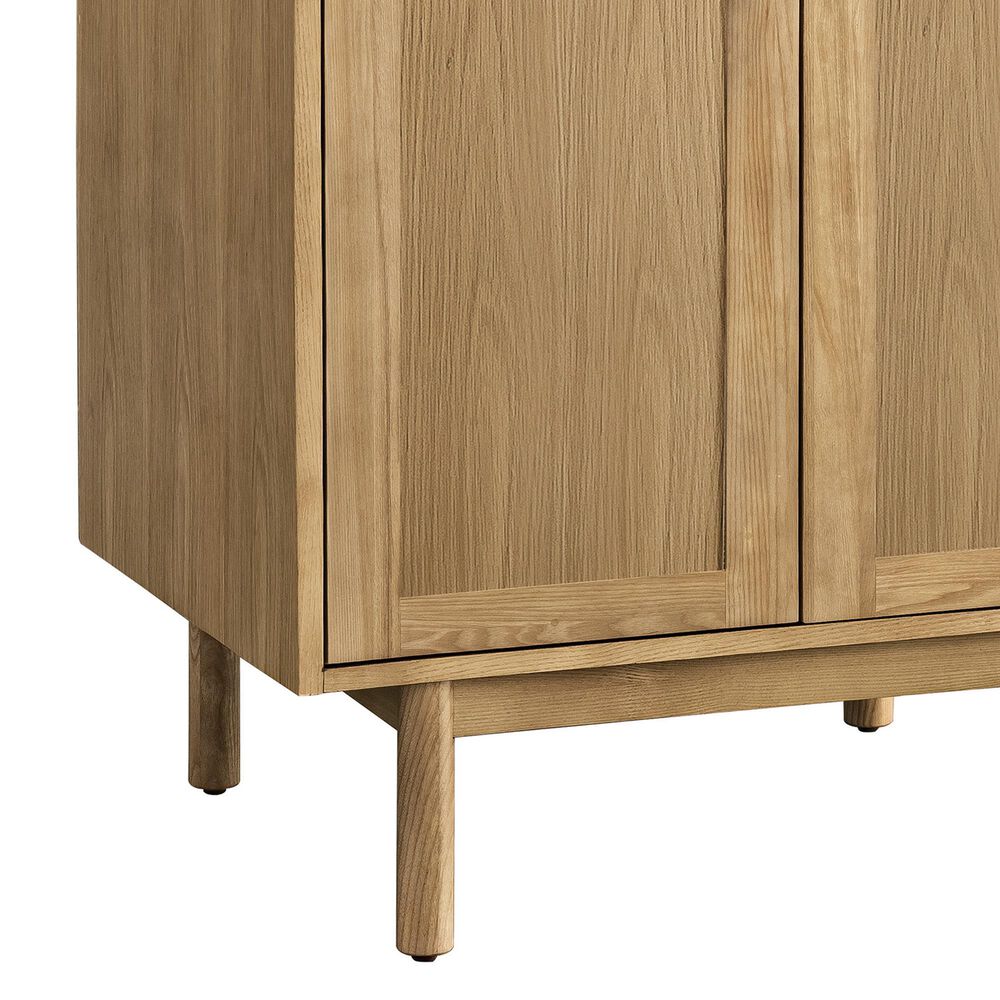 James Martin Vanities Laurent 30" Single Bathroom Vanity in Light Natural Oak with 3 cm Lime Delight Quartz Top and Rectangular Sink, , large