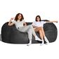 Jaxx 7" Giant Bean Bag Sofa in Black, , large
