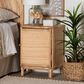 Baxton Studio Kiara 2-Shelf Nightstand in Natural, , large
