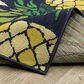 Oriental Weavers Havana HAV07 Navy and Multicolor 9"10" x 12"10" Indoor/Outdoor Area Rug, , large