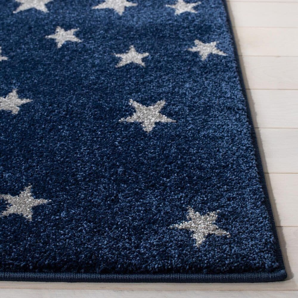 Safavieh Carousel Outer Space 5&#39;3&quot; x 7&#39;6&quot; Navy and Grey Kids  Area Rug, , large