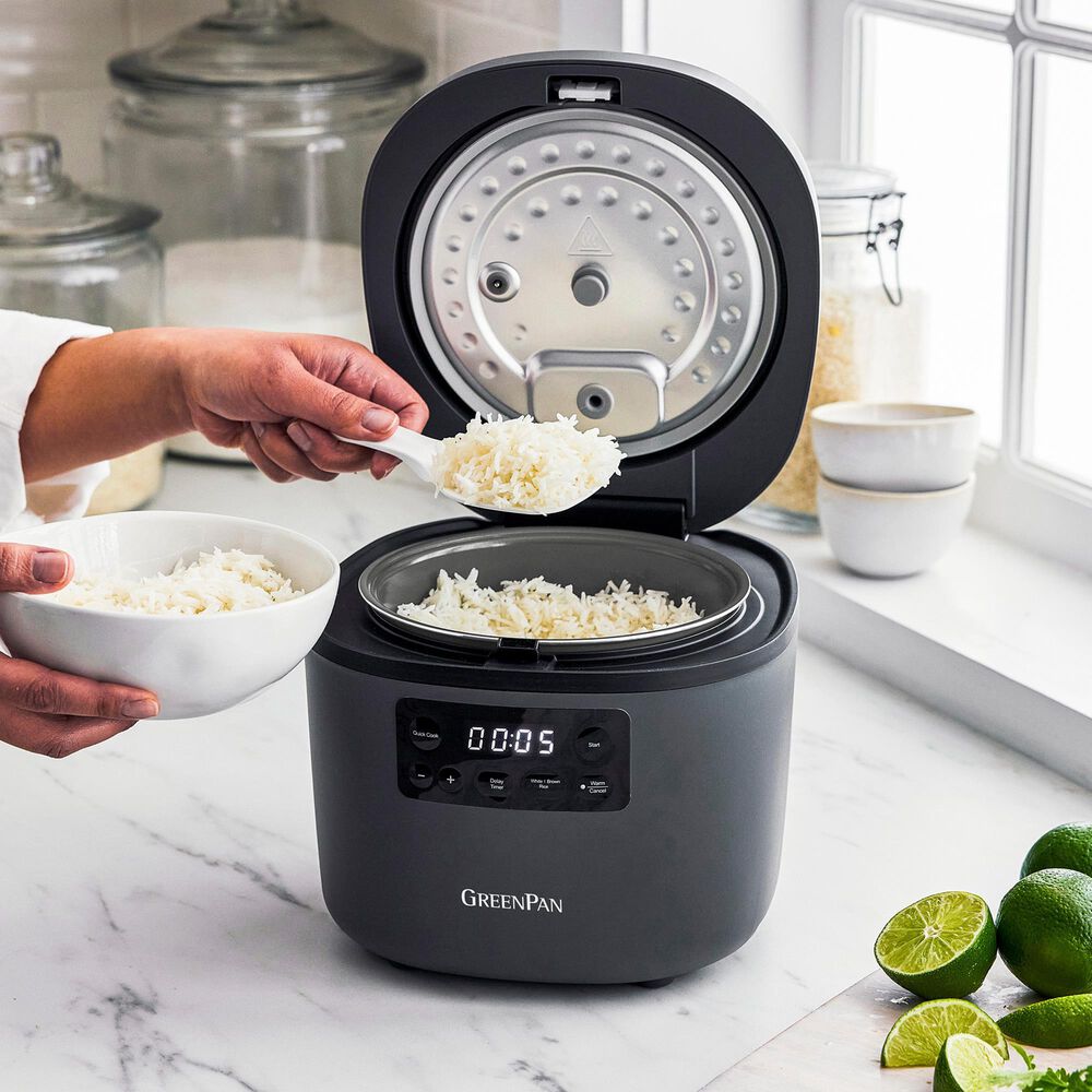 Green Pan Advanced 8-Cup Rice Cooker in Graphite, , large
