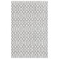Safavieh Martha Stewart Cotton 4" x 6" Silver and Grey Area Rug, , large