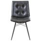 Pacific Landing Dittnar Tufted Dining Chair with Charcoal Cushion in Grey, , large