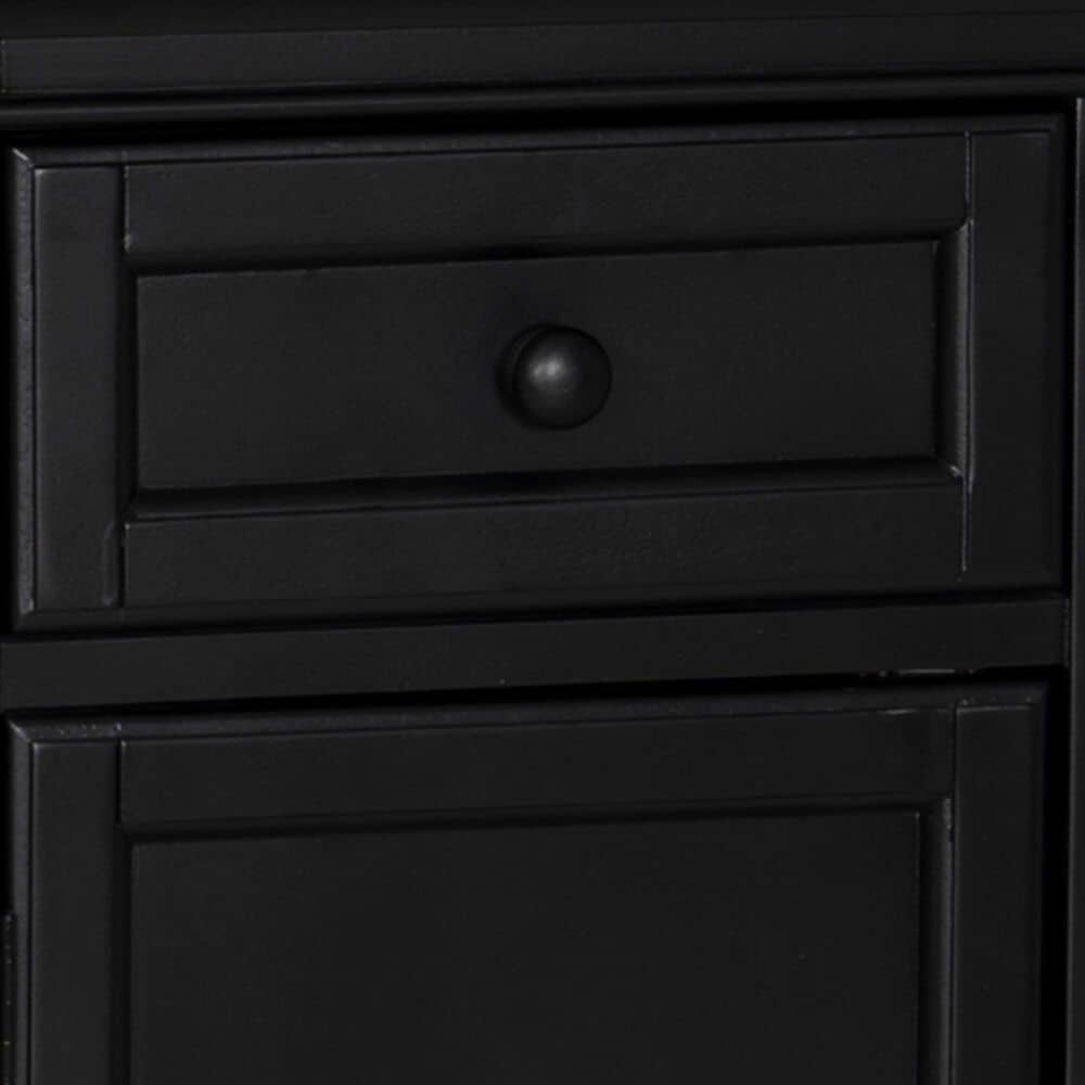 Linden Boulevard Traditional Style Stationary Kitchen Island with 2 Stools, , large