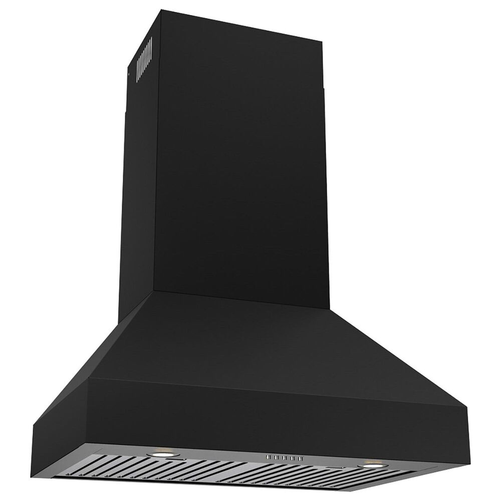 Thor Kitchen 30" Professional Wall Mount Pyramid Range Hood in Matte Black, , large