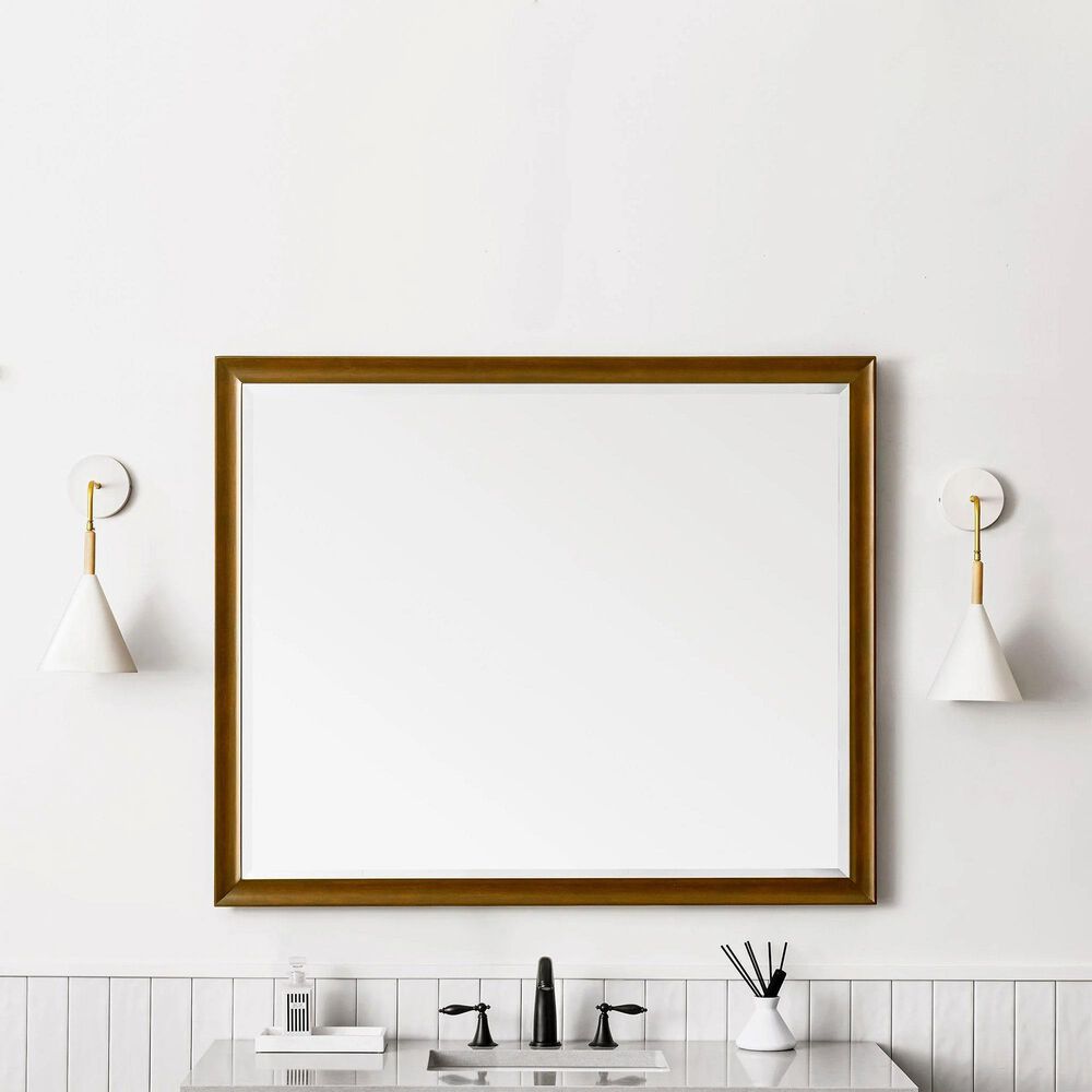 James Martin Vanities Glenbrooke 48&quot; Rectangular Mirror in Country Oak, , large