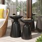 Hearth and Haven Serenita Patio Side Tables in Black (Set of 2), , large
