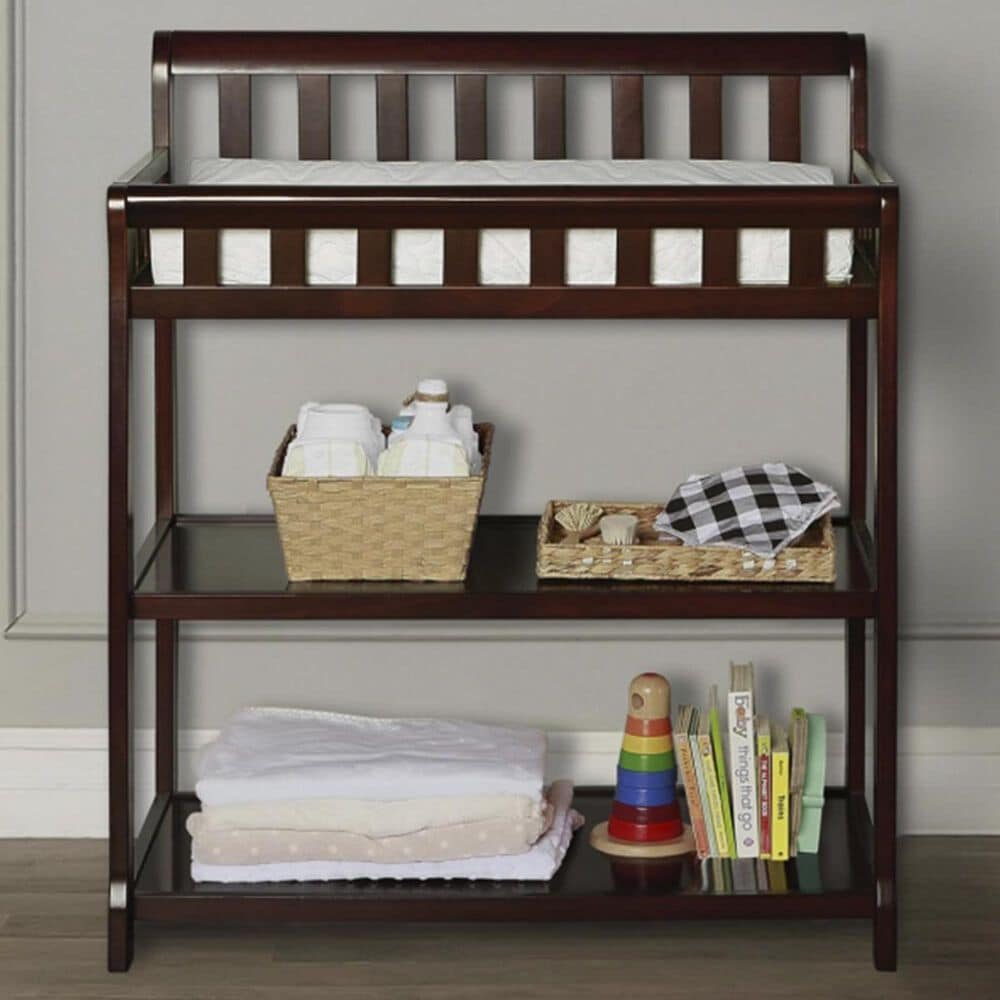 Evolur Ashton 2-in-1 Changing Table in Espresso, , large