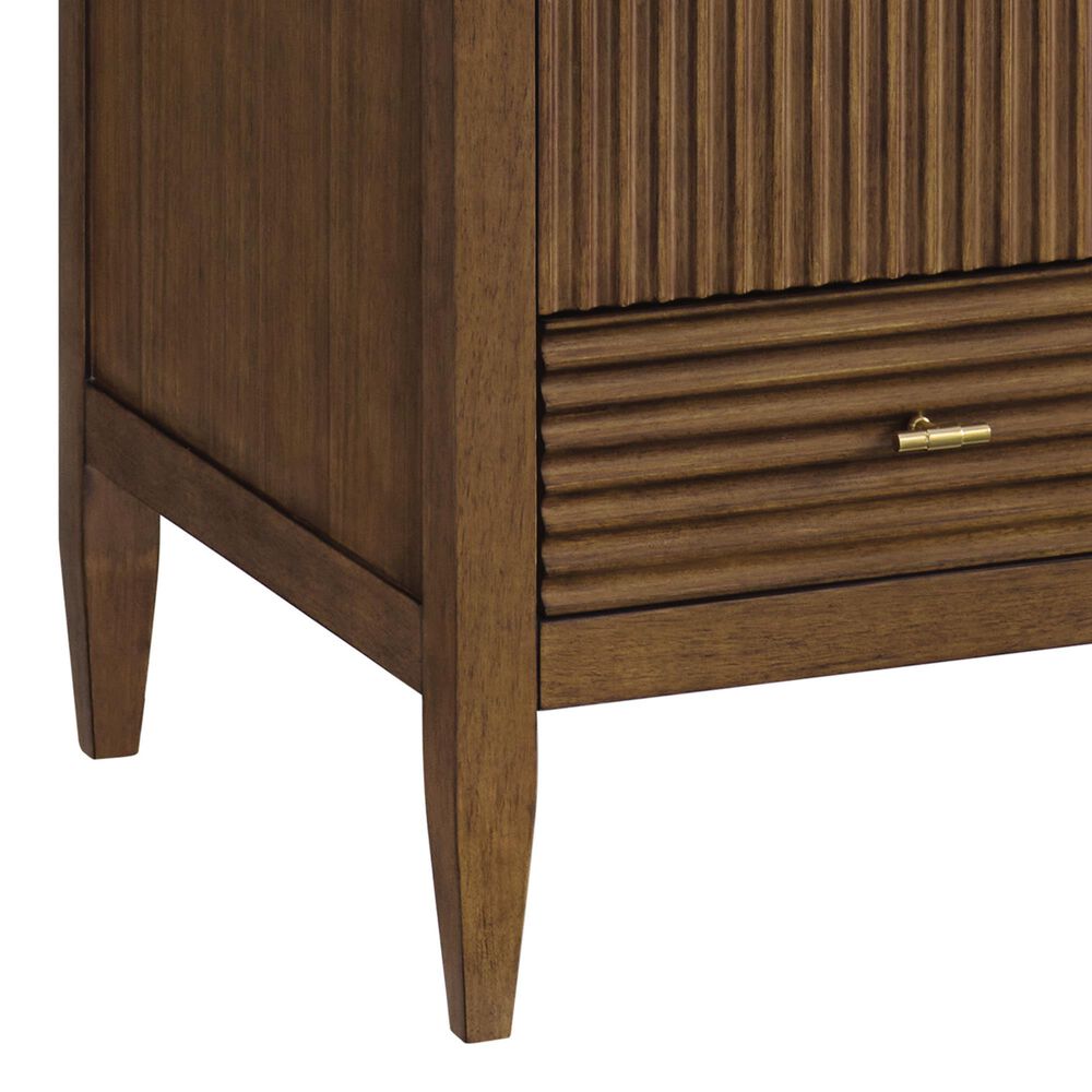 James Martin Vanities Myrrin 36&quot; Vanity in Mid-Century Walnut with 3 cm Victorian Silver Quartz Top, , large