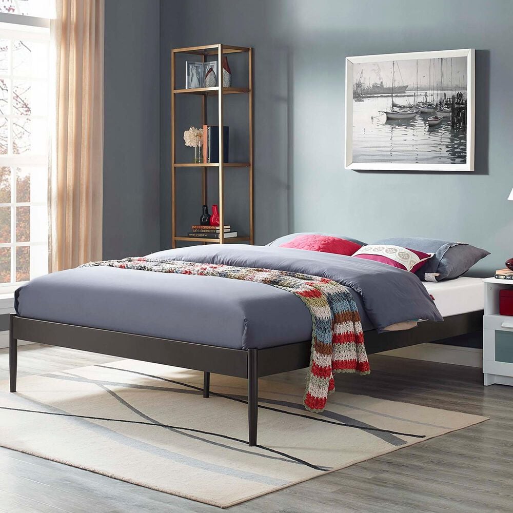 Modway Elsie King Platform Bed Frame in Brown, , large