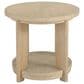 Golden Wave Furniture Pacific Grove Round End Table in Sand Dune, , large