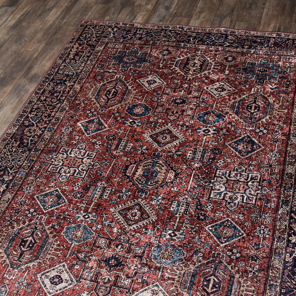 Momeni Karachi KAR-2 6&#39; x 9&#39; Rust Area Rug, , large