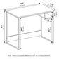 HOMLUX Moretti 35" Study Desk with Open Storage Space in Columbia Walnut, , large