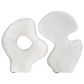 Creative Coop 2-Piece Decorative Abstract Sculpture Set in White, , large