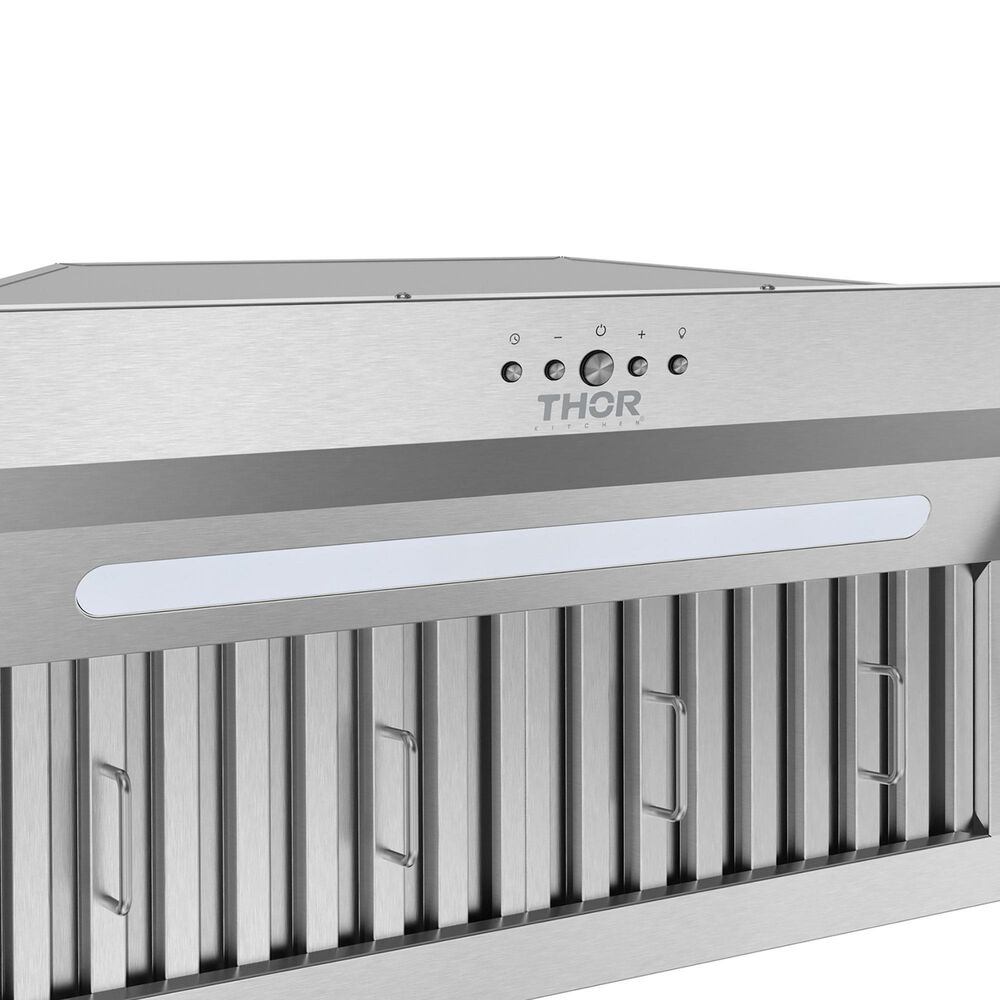 Thor Kitchen 28" Liner Range Hood with Baffle Filters and Strip Light in Stainless Steel, , large