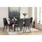 Ashley Lyncott Side Chair with Charcoal Cushion in Brown, , large