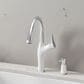 Blanco Artona Pull-Down Kitchen Faucet 1.5 GPM in PVD Steel and White, , large