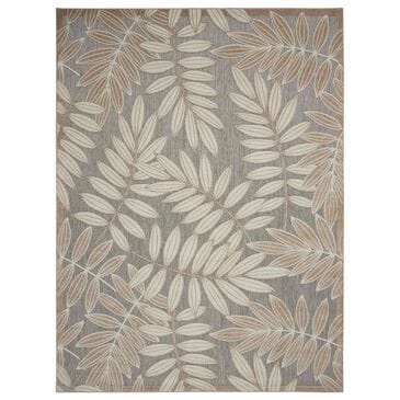 Nourison Aloha Tropical 7" x 10" Natural Indoor/Outdoor Area Rug, , large