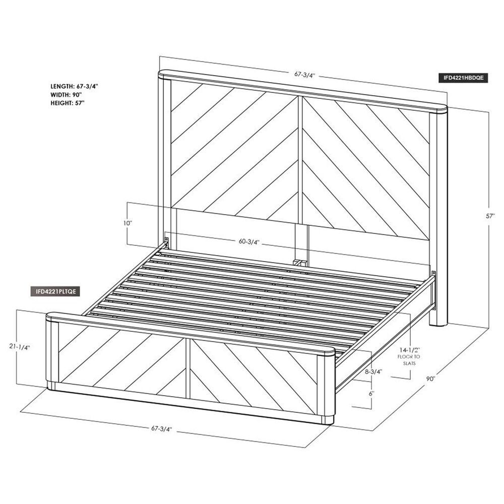 Fallridge Balam Queen Platform Bed in Brown, , large