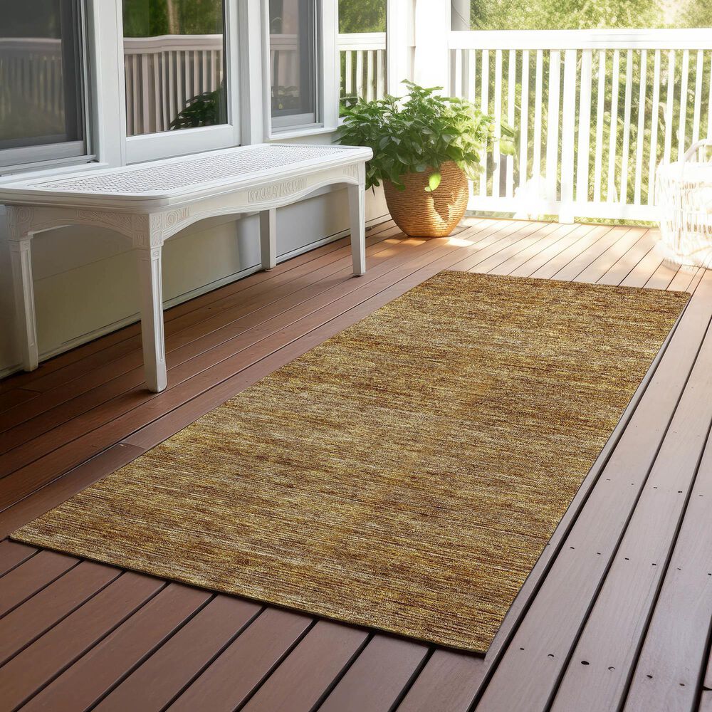Dalyn Rug Company Soft Essentials Solid Walnut 2'3" x 7'6" Indoor/Outdoor Runner, , large