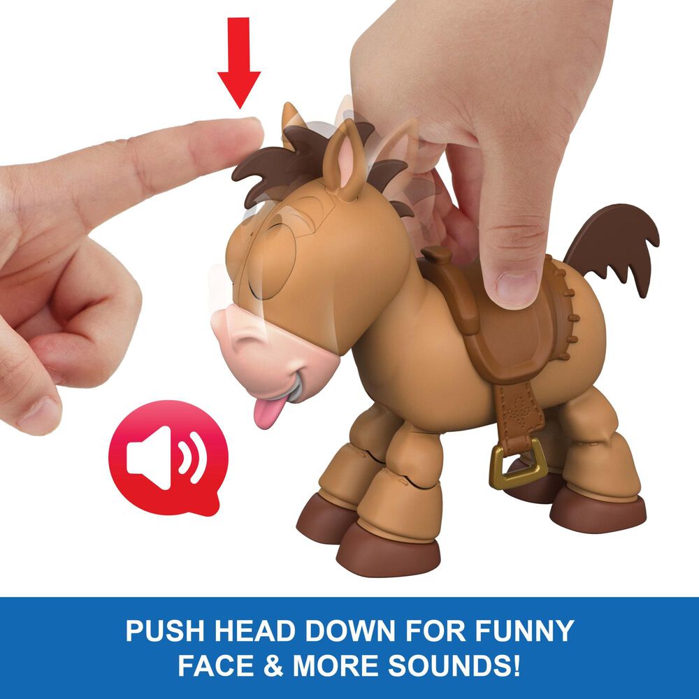 Pixar Toy Story 5 7.5" Lil Partner Bullseye Posing Horse Action Figure with Sounds, , large