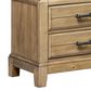 Hearth and Haven 2-Drawer Nightstand with Tray in Caramel, , large