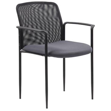 Regal Co. Boss Stackable Guest Chair in Grey, , large