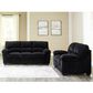 Ashley SimpleJoy Stationary Sofa and Loveseat Set in Onyx, , large