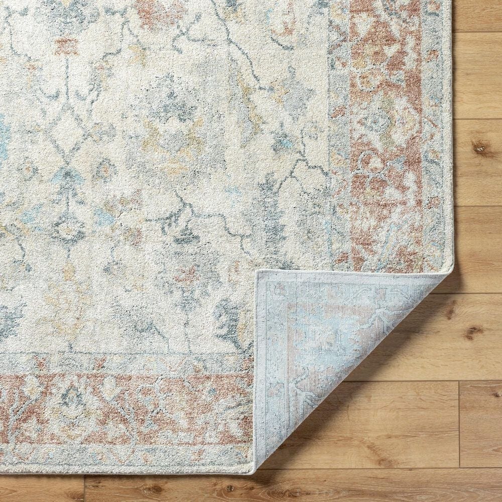 Surya Avellino 9&#39;2&quot; x 12&#39; Light Beige, Rose, Tan, Gray, Deep Teal, Pale Blue and Light Olive Area Rug, , large