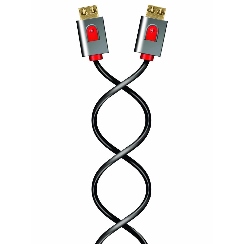 Helios 2-Piece 7 Outlet Surge Protector and Silver Series 6' HDMI Cable in Black, , large