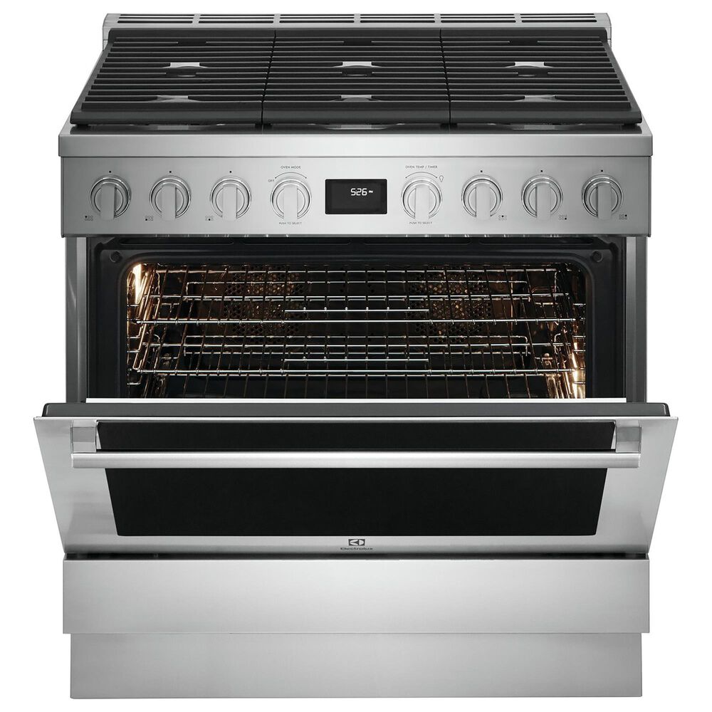 Electrolux 36&quot; Dual-Fuel Freestanding Range with True Convection in Stainless Steel, , large
