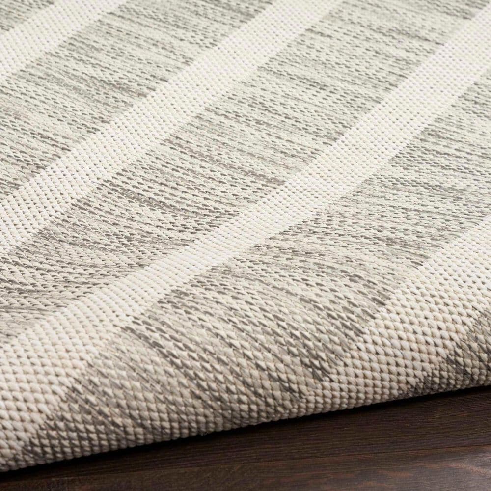 Nourison Positano POS03 Grey and Ivory 6&#39; x 9&#39; Indoor/Outdoor Area Rug, , large