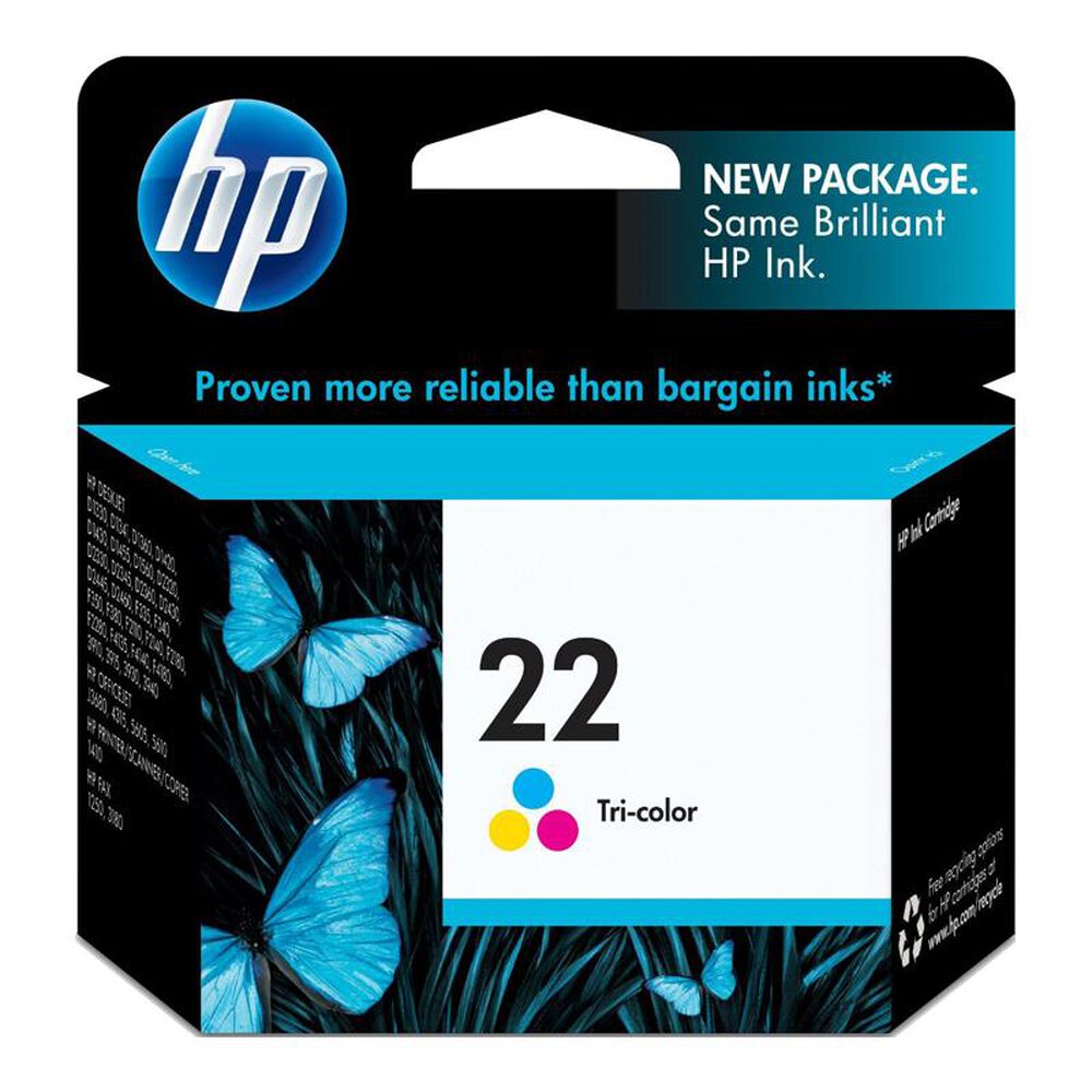 HP 22 Tri-color Original Ink Cartridge, , large